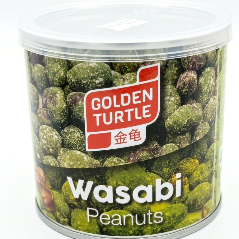 cacahuetes recubiertos de wasabi