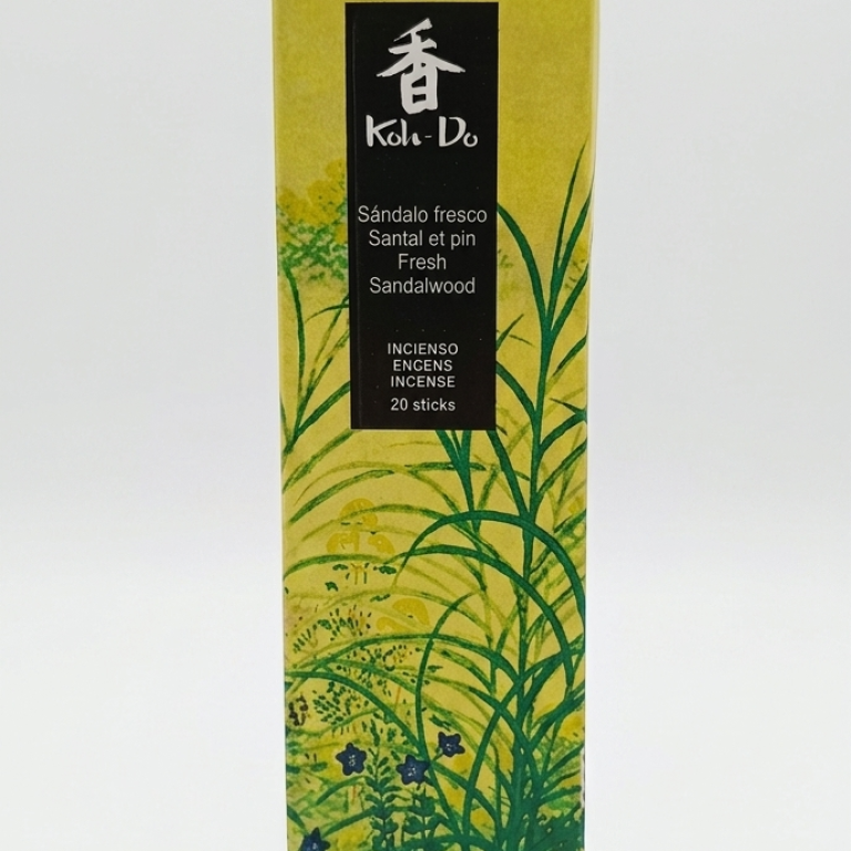 Incienso japonés Koh‑Do Sándalo fresco | Aroma amaderado suave y revitalizante
