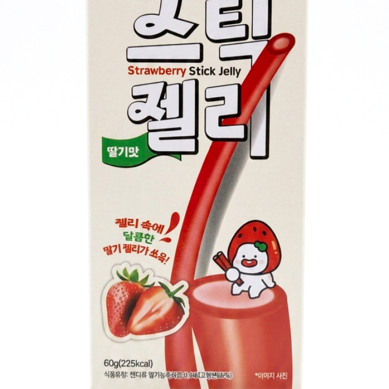 Gelatina en Barra Sabor Fresa Coreana (Strawberry Stick Jelly) – 60g